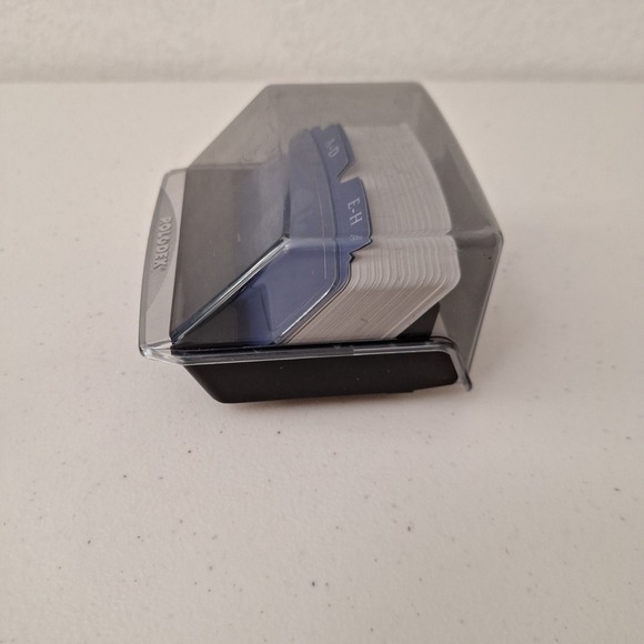 Vintage Rolodex Open Card Flip Top File COMPLETE New Old Stock - Picture 8 of 15